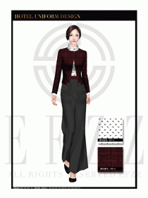 水療SPA咨客迎賓制服設計圖384