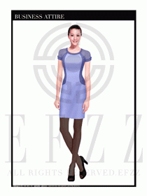 時尚OL女職業夏裝設計圖452