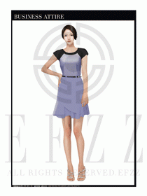 時尚OL女職業夏裝設計圖454