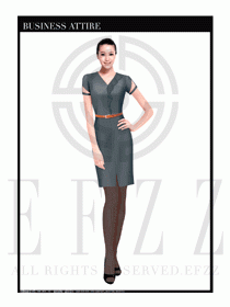 時尚OL女職業夏裝設計圖469