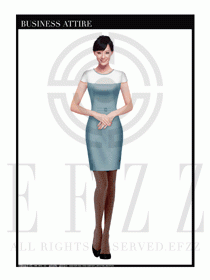 時尚OL女職業夏裝設計圖473