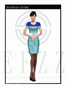 時尚OL女職業夏裝設計圖472