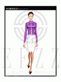 女時(shí)尚職業(yè)裝長袖襯衫設(shè)計(jì)圖166