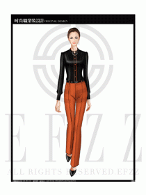 女時(shí)尚職業(yè)裝長(zhǎng)袖襯衫設(shè)計(jì)圖175