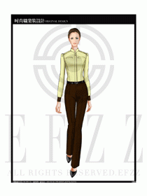 女時(shí)尚職業(yè)裝長(zhǎng)袖襯衫設(shè)計(jì)圖191