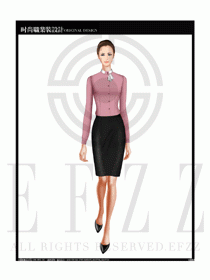 女時(shí)尚職業(yè)裝長(zhǎng)袖襯衫設(shè)計(jì)圖168
