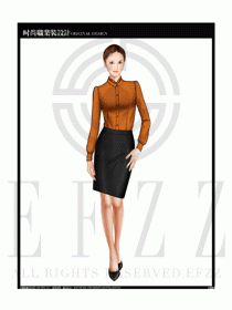 女時(shí)尚職業(yè)裝長(zhǎng)袖襯衫設(shè)計(jì)圖204