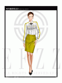女時(shí)尚職業(yè)裝長袖襯衫設(shè)計(jì)圖208