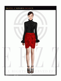 女時尚職業裝長袖襯衫設計圖237