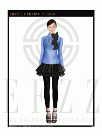 女時尚職業(yè)裝長袖襯衫設(shè)計圖238