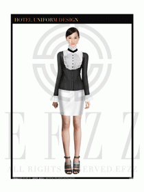 女時尚職業裝長袖襯衫設計圖244