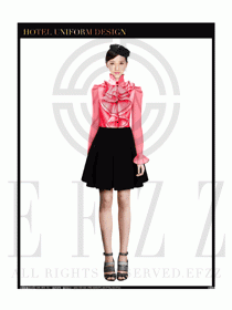 女時尚職業裝長袖襯衫設計圖245