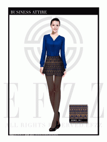 女時(shí)尚職業(yè)裝長袖襯衫設(shè)計(jì)圖250