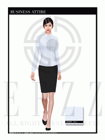 女時尚職業裝長袖襯衫設計圖248