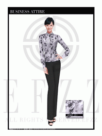 女時尚職業裝長袖襯衫設計圖260