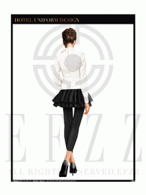 女時尚職業裝長袖襯衫設計圖241