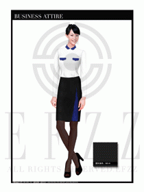 女時尚職業裝長袖襯衫設計圖275