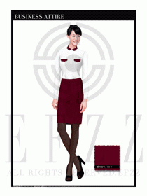 女時尚職業裝長袖襯衫設計圖276