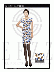 時尚OL女職業(yè)裝夏裝設(shè)計圖490