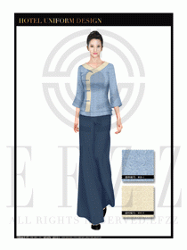 按摩技師美容師工作制服1294