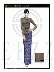 酒店制服西餐咨客服裝設計圖484