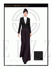 酒店制服西餐咨客服裝設(shè)計(jì)圖489