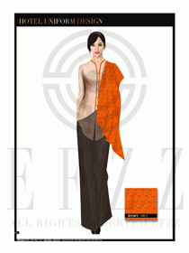 酒店制服西餐咨客服裝設計圖497