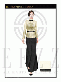酒店制服西餐咨客服裝設計圖510