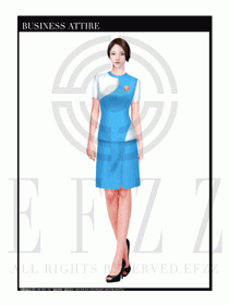 時尚促銷服務員服裝設計圖925