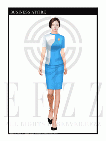 時尚促銷服務員服裝設計圖924