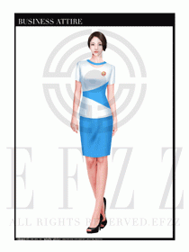 時尚促銷服務員服裝設計圖922