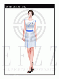 時尚促銷服務員服裝設計圖943