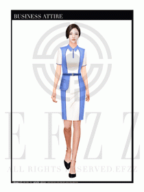 時尚促銷服務員服裝設計圖946