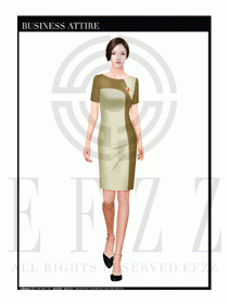 時尚促銷服務員服裝設計圖954