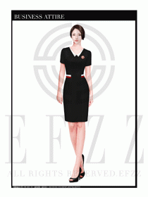 時尚促銷服務員服裝設計圖959