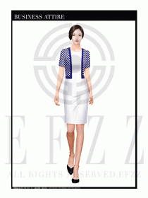 時尚促銷服務員服裝設計圖957