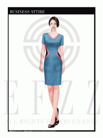 時尚促銷服務員服裝設計圖986