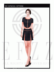 時尚促銷服務員服裝設計圖988