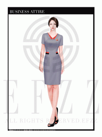 時尚促銷服務(wù)員服裝設(shè)計圖987