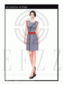 時尚促銷服務員服裝設計圖999