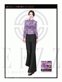 酒店制服西餐咨客服裝設計圖530