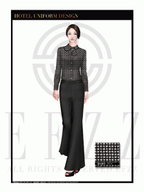 酒店制服西餐咨客服裝設計圖531