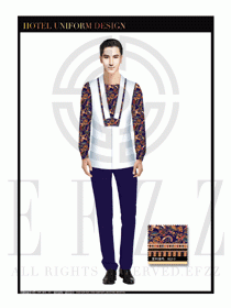 餐飲西餐服務(wù)員制服設(shè)計(jì)圖1126