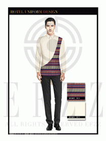 餐飲西餐服務(wù)員制服設(shè)計圖1129