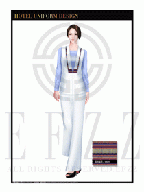 餐飲西餐服務員制服設計圖1132