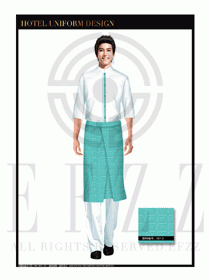 餐飲西餐服務員制服設計圖1141