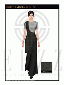 餐飲西餐服務員制服設計圖1145