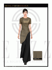 餐飲西餐服務員制服設計圖1151