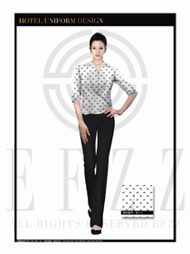 餐飲西餐服務員制服設計圖1155