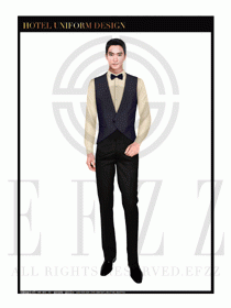 餐飲西餐服務員制服設計圖1184